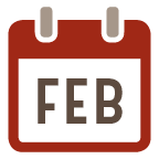 February calendar icon