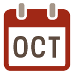 October calendar icon